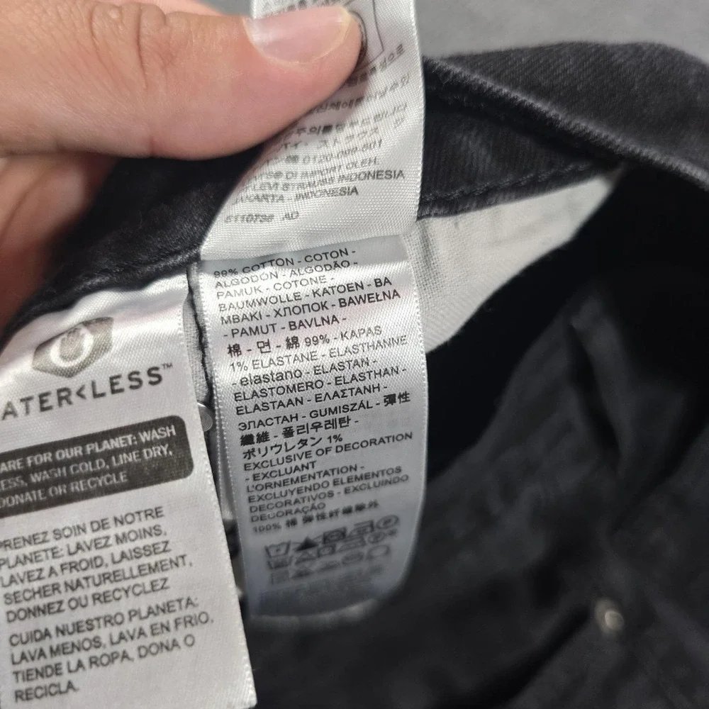 Levi's 541 Jeans Mens 38x32 Gray Dark Wash Athletic Fit Stretch Denim